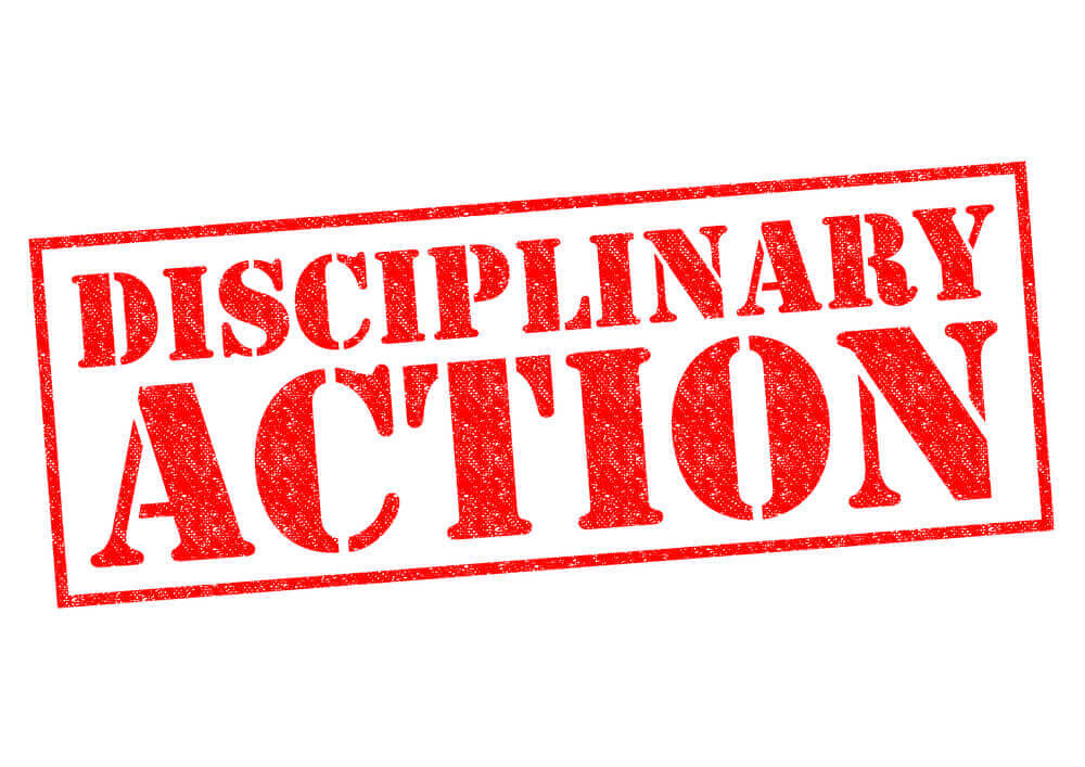 What type of discipline may a licensing board hand down 1