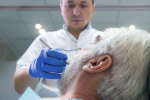 dentist working on a patient